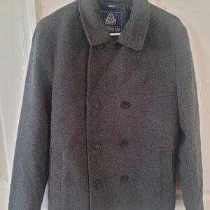 $100 MSRP American Rag Dark Gray Peacoat Double Breasted Brand New Size Small